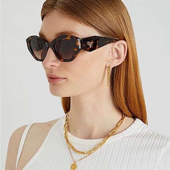 BRAND NEW PRADA PR07YS VAU6S1 Honey Havana/Brown Gradient Women Sunglass… - Picture 1 of 11